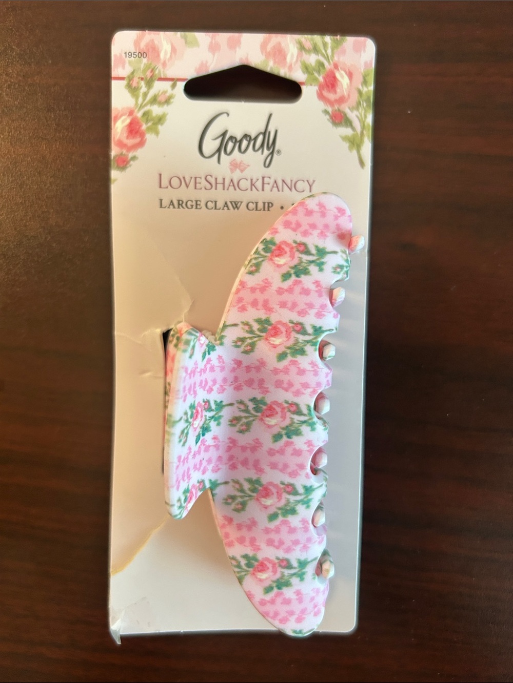 LoveShackFancy Blooming Heirloom Floral Large Claw Hair Clip